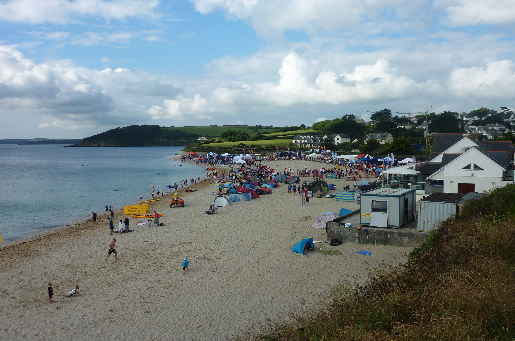 Gyllyngvase Strande Wanderlaub in cornwall