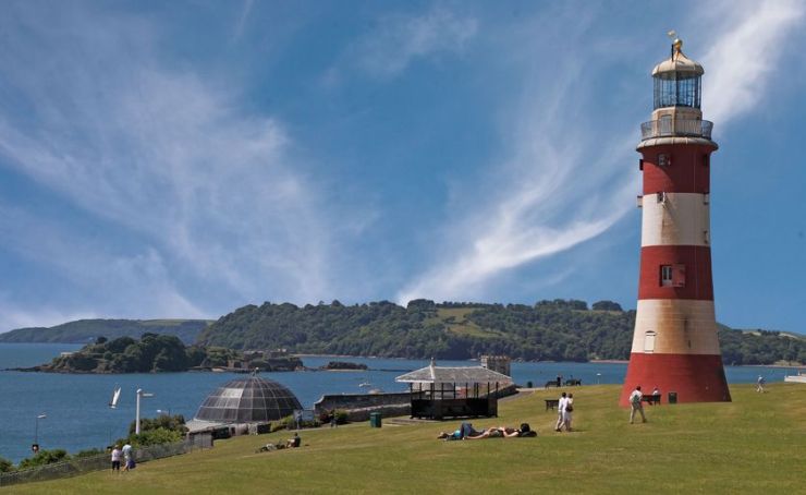 Plymouth am meer meerblick devon